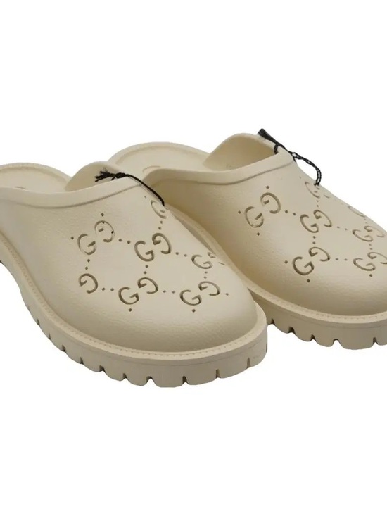 Gucci Shoes - Gucci Rubber Monogram GG Mules